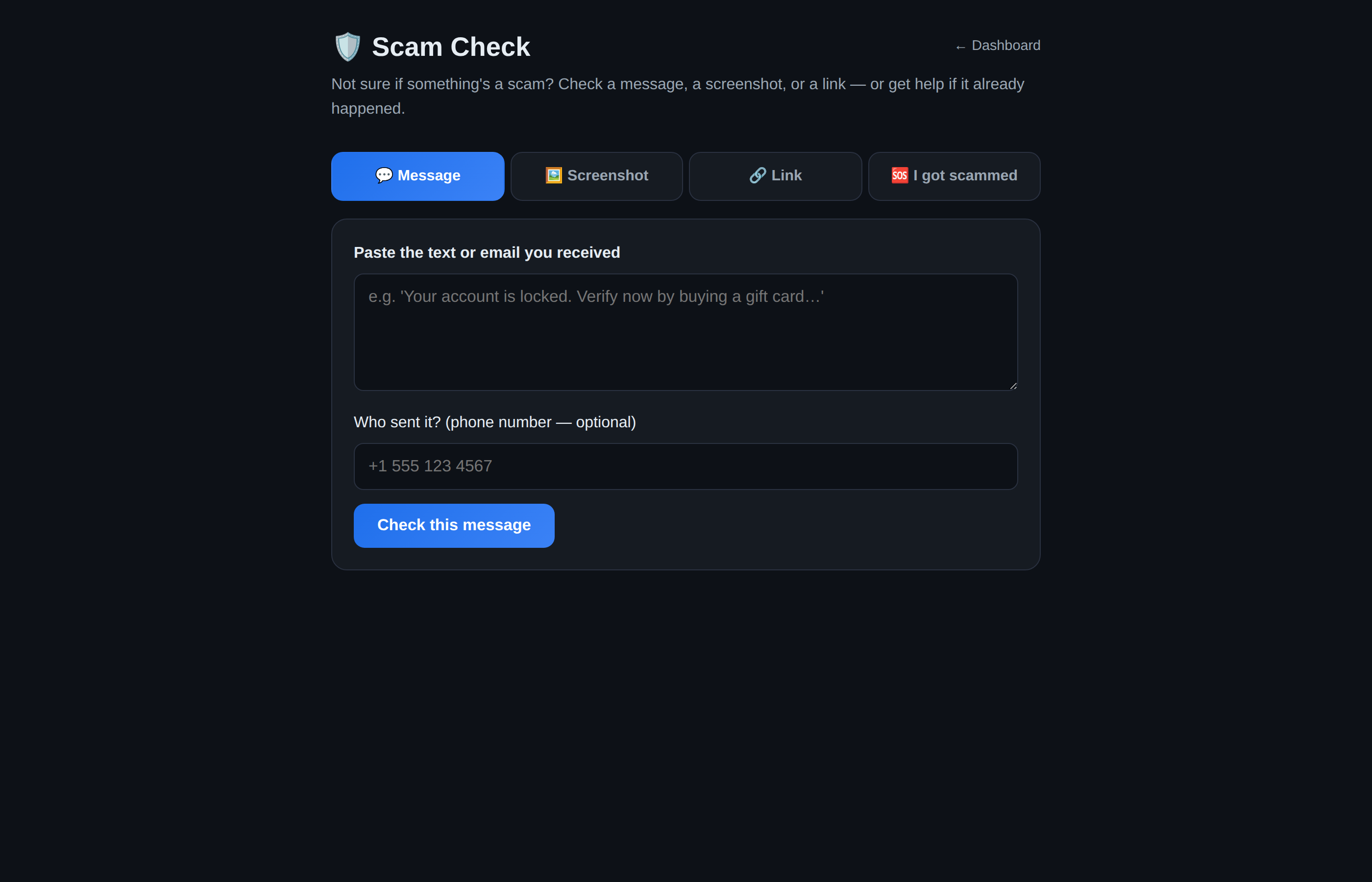 GuardDex Scam Check