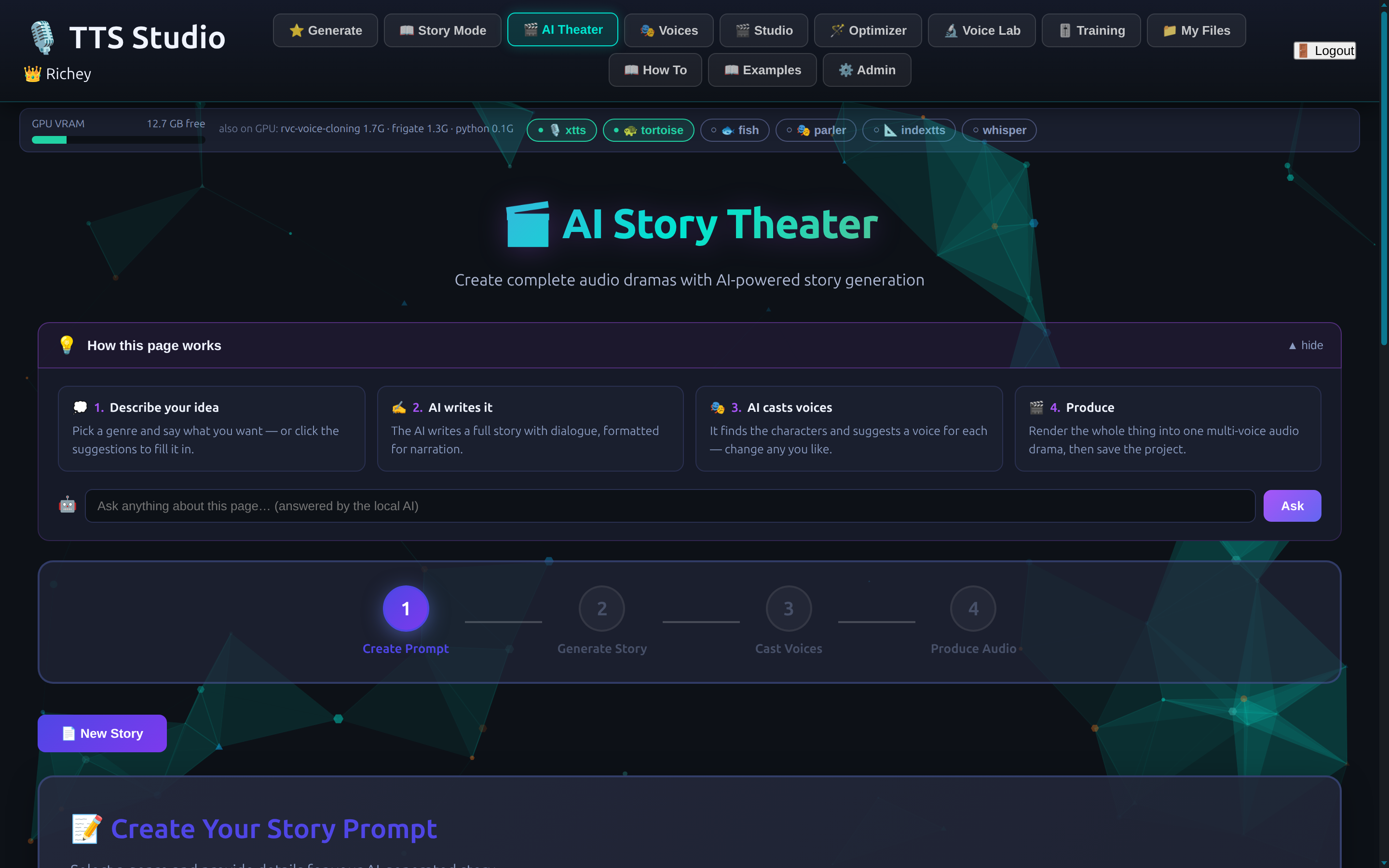 TTS Studio AI Theater